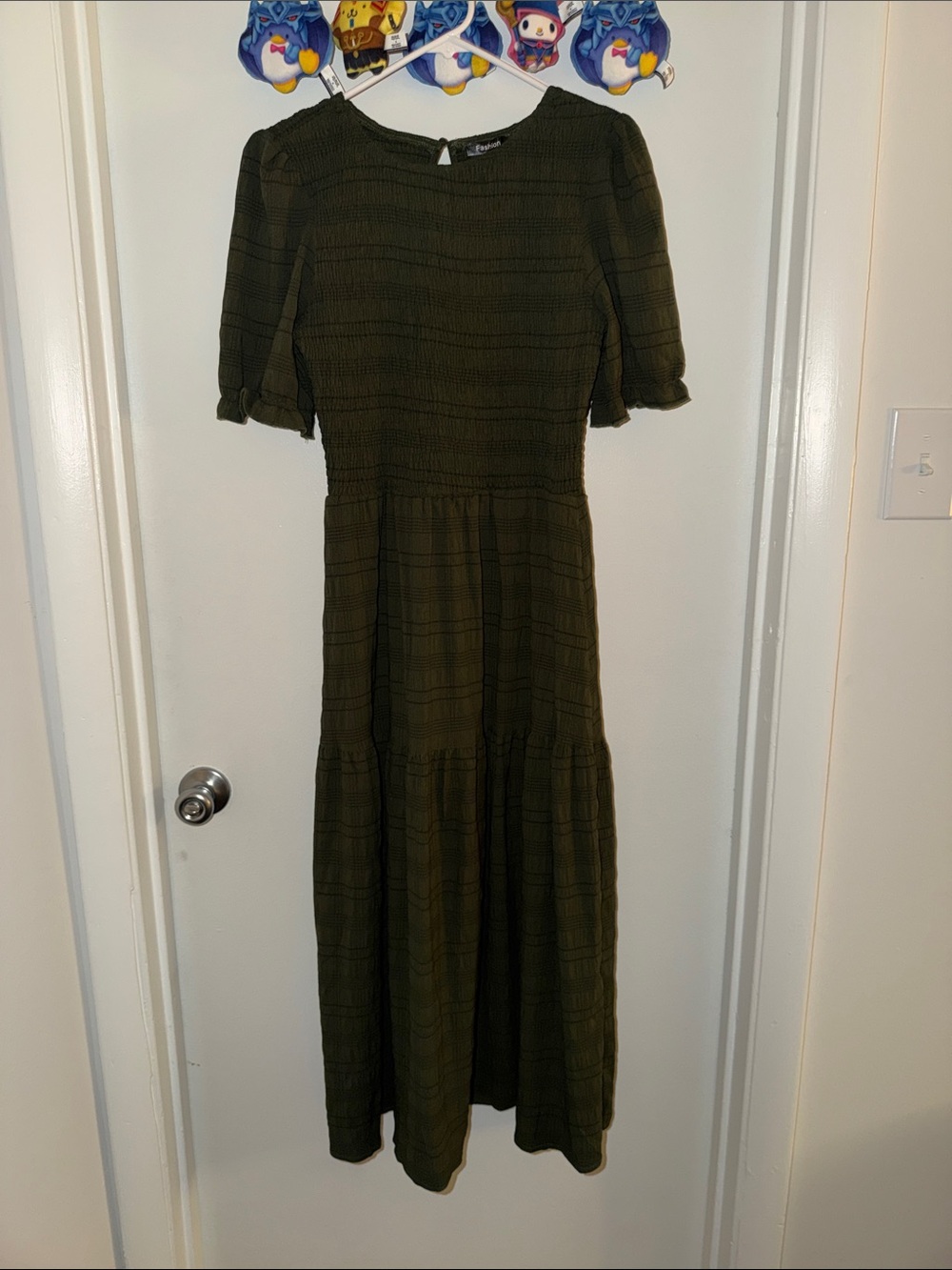 Green maxi dress